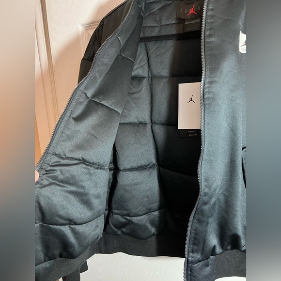NWT JORDAN Flight Renegade Lost and Found Black Bomber Jacket Size XL - Picture 10 of 16